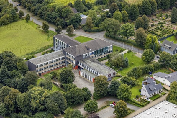 Aerial photo, St. Jacobus secondary school in Breckerfeld, Sauerland, North Rhine-Westphalia, Germany, education, educational institution, Breckerfeld, DE, Europe, educational institute, aerial photography, aerial photography, aerial photography, school, overview, bird's-eye view, birds-eyes view, overview