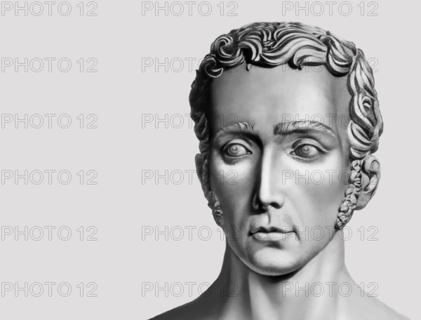 Portrait of Joseph Ritter von Fraunhofer, 1787 – 1826, German physicist and optical lens manufacturer, digitally edited