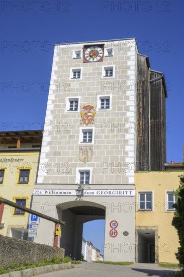 City gate, Tittmoning, Bavaria, Germany