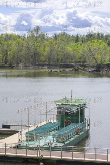 Boat landing stage in Kopacki Rit nature park Park, Kopacevo, Osijek-Baranja County, Croatia