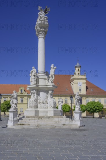 Trinity Column on the main square of Tvrda, Osijek, Osijek-Baranja County, Croatia