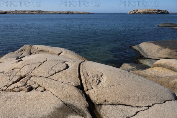 Rocky coast, Bohus granite, Ramsvik, Naturreservat Ramsviklandet, Bohuslän, Skagerrak, Sotenäs, Västra Götalands län, Sweden