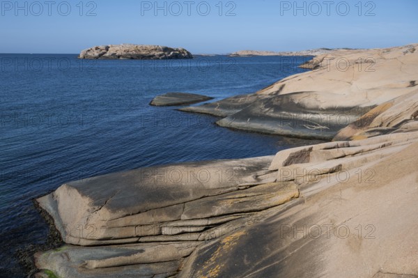 Rocky coast, Bohus granite, Ramsvik, Naturreservat Ramsviklandet, Bohuslän, Skagerrak, Sotenäs, Västra Götalands län, Sweden