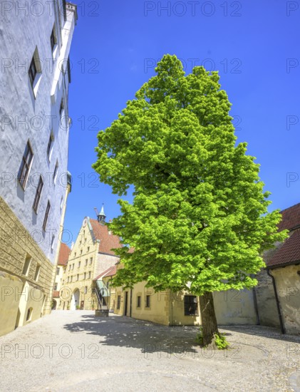 Inner courtyard of Trausnitz Castle, Landshut, Bavaria, Germany
