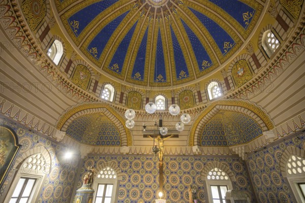 Interior view of the parish church of All Saints used to be a mosque, Ðakovo, Osijek-Baranja County, Croatia