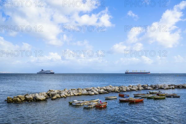 Seaside in Naples, Campania, Italy