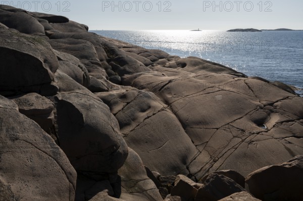 Bohus granite, rocky coast, Ramsvik, Naturreservat Ramsviklandet, Bohuslän, Skagerrak, Sotenäs, Västra Götalands län, Sweden