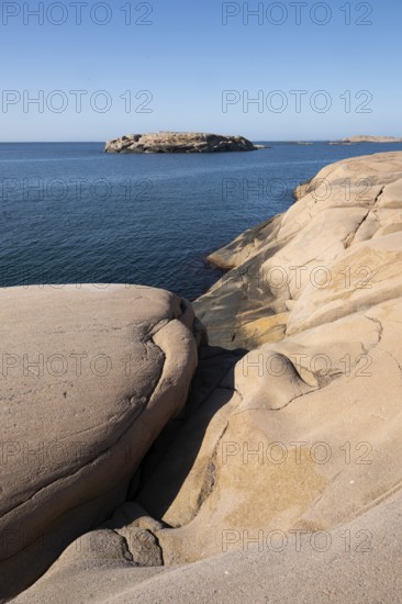 Rocky coast, Bohus granite, Ramsvik, Naturreservat Ramsviklandet, Bohuslän, Skagerrak, Sotenäs, Västra Götalands län, Sweden