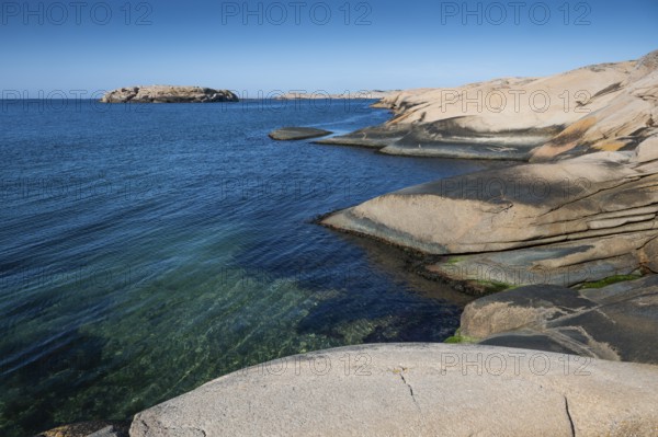 Rocky coast, Bohus granite, Ramsvik, Naturreservat Ramsviklandet, Bohuslän, Skagerrak, Sotenäs, Västra Götalands län, Sweden