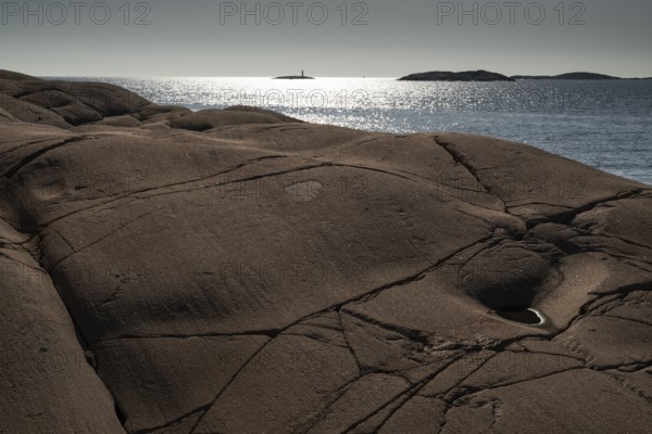 Bohus granite, rocky coast, Ramsvik, Naturreservat Ramsviklandet, Bohuslän, Skagerrak, Sotenäs, Västra Götalands län, Sweden