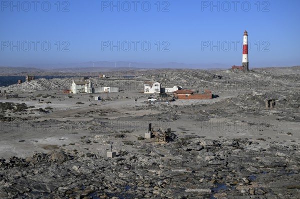Lighthouse from 1915, Diaz Point, Lüderitz Peninsula, Karas Region, Namibia