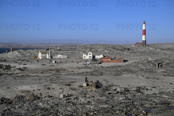 Lighthouse from 1915, Diaz Point, Lüderitz Peninsula, Karas Region, Namibia