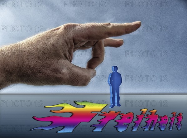Symbolic image, freedom, freedom of the press, journalism, journalists, politics, dissenters, fundamental rights and freedoms, Basic Law, constitution, against autocracy, democracy, form of government, freedom of opinion, future, security, dictatorship, oppression, arbitrariness, open life, Germany, Europe, USA, world