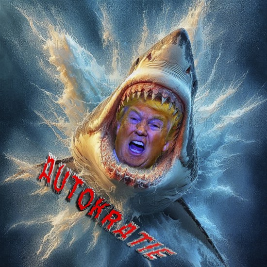Symbolic image, Trump on a vendetta, persecution of all opponents, autocracy, military against US citizens, US democracy in danger, EU and Germany under political pressure, industry, Donald Trump, tariff threats, Elon Musk, Mark Zuckerberg, social networks, fake news, rights broken, hatred, agitation, DSG Digital Services Act, re-election, USA, politics, announcements, wanted dictator, Republicans, US electoral system, global danger, lies, 2nd term, Ukraine war, storm White House, governing with decrees, US election system, global burden, US President. term, global burden, Ukrainian war, White House storm, governing with decrees