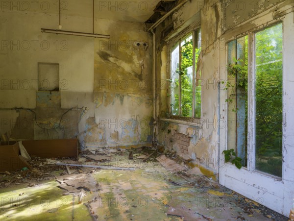 Abandoned military site Wustrow peninsula Baltic Sea Germany
