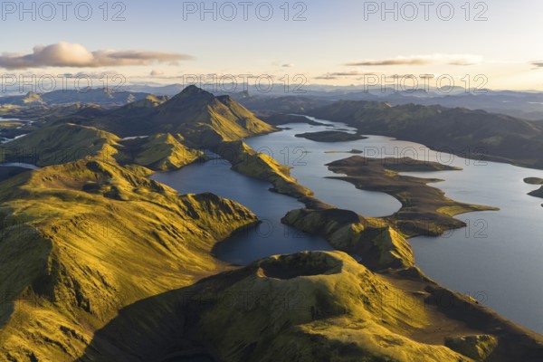 Lake Langisjor in the Icelandic highlands, Vatnajökull National Park, Iceland