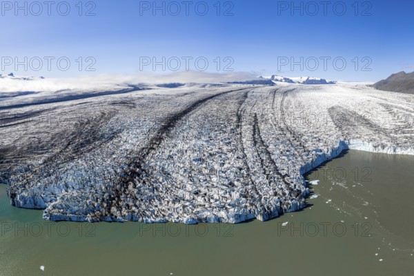 Glacier tongue of the Vatnajökull glacier, Vatnajökull National Park, South Iceland, Iceland