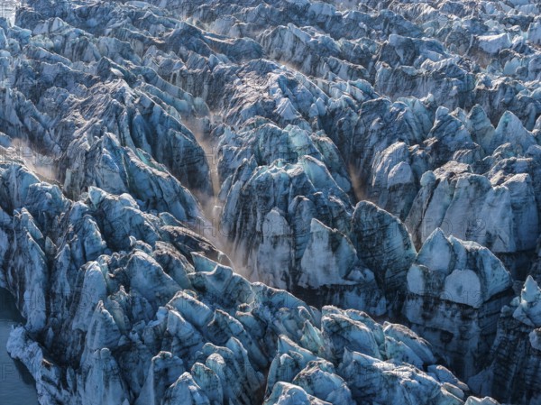 Ice of the Vatnajökull glacier, Vatnajökull National Park, South Iceland, Iceland