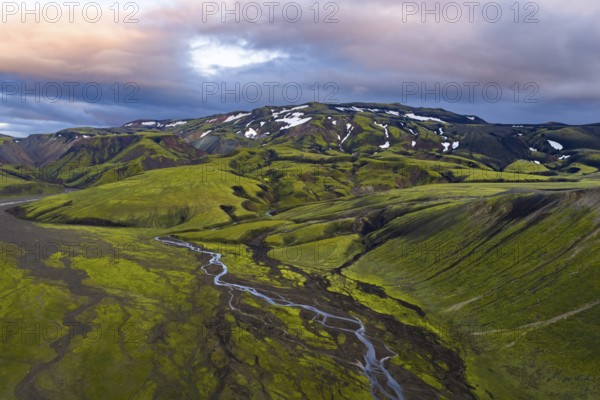 Landscape near Landmannalaugar, Icelandic Highlands, Iceland
