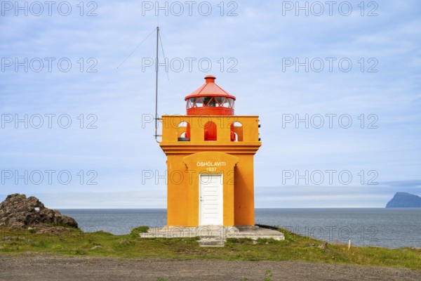 Óshólar lighthouse, Westfjords, West Iceland, Iceland