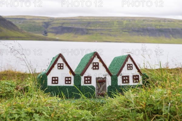 Elf houses, Westfjords, West Iceland, Iceland