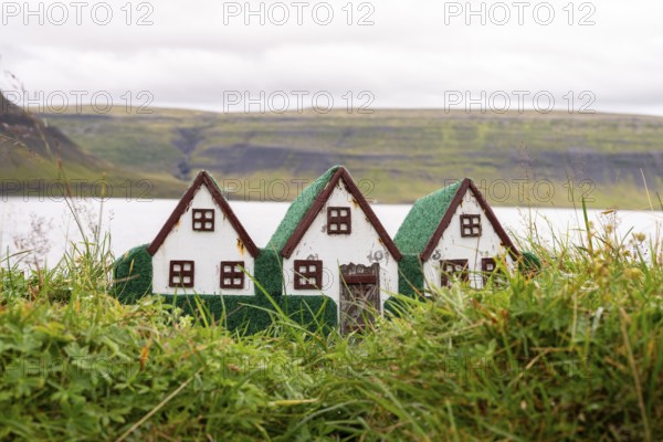 Elf houses, Westfjords, West Iceland, Iceland
