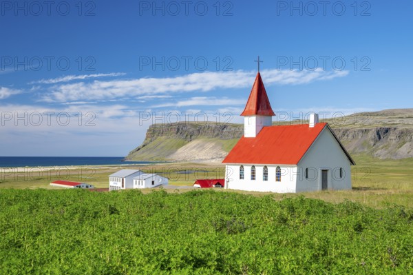 Breiðavíkurkirkja Church, Westfjords, West Iceland, Iceland