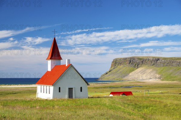 Breiðavíkurkirkja Church, Westfjords, West Iceland, Iceland