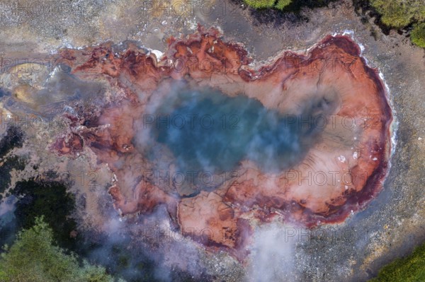 Hveravellir geothermal area, steaming spring, Icelandic Highlands, Iceland