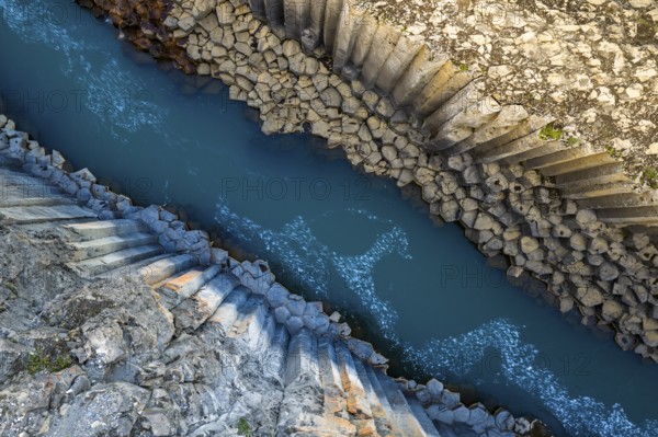 Studlagil Basalt Canyon, gorge in the Jökuldalur Valley, East Iceland, Iceland