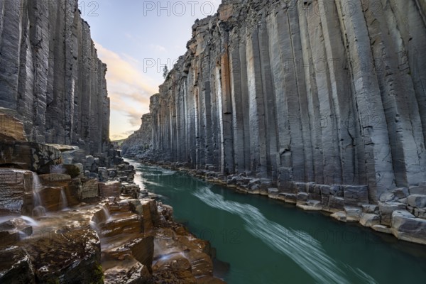 Studlagil Basalt Canyon, gorge in the Jökuldalur Valley, East Iceland, Iceland