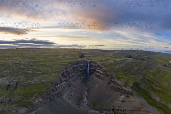 Hengifoss waterfall, East Iceland, Iceland