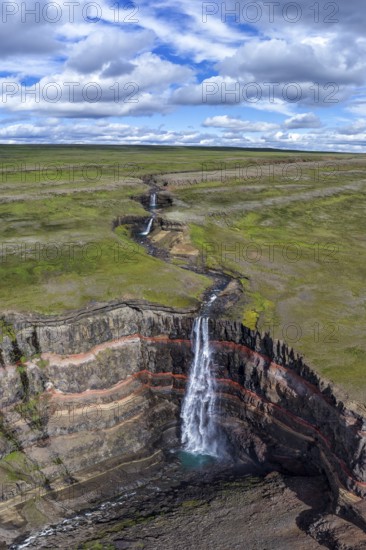 Hengifoss waterfall, East Iceland, Iceland