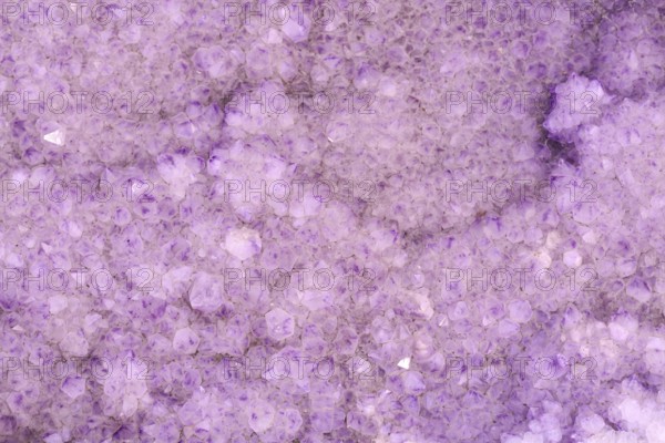 Close up of violet Amethyst Cactus Quarz stone