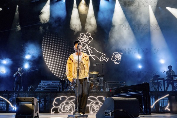 Ryan Tedder, singer of OneRepublic live on Escape to Europe 2025 Tour at the Berlin Uber Arena on 02.10.2025