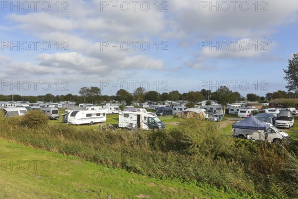 Campsite Strukkamphuk, Baltic Sea island of Fehmarn, East Holstein, Schleswig-Holstein, Germany