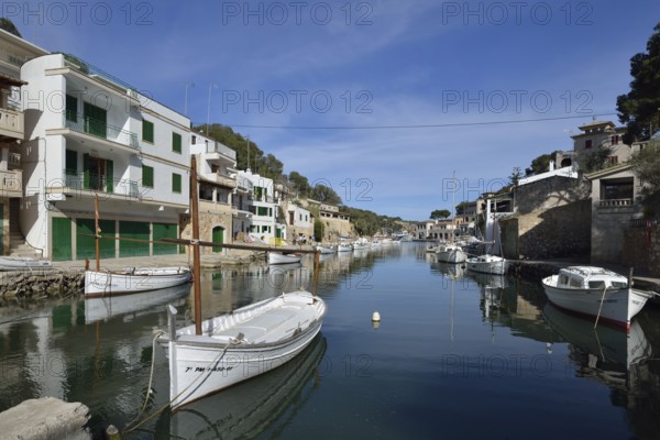 Boats in the fishing harbour of Cala Figuera, Majorca, Balearic Islands, Spain