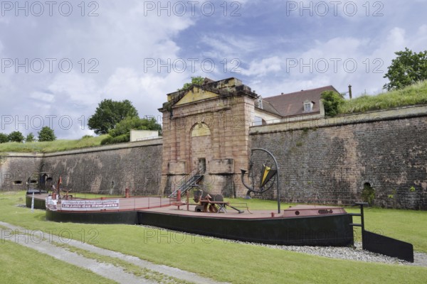 Vauban Museum in the Belfort Tor of the fortifications, UNESCO World Heritage Site, fortifications of Vauban, Neuf-Brisach, Haut-Rhin department, Alsace, France