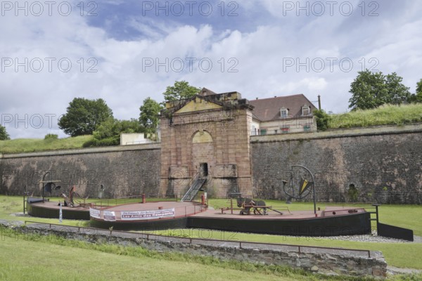 Vauban Museum in the Belfort Tor of the fortifications, UNESCO World Heritage Site, fortifications of Vauban, Neuf-Brisach, Haut-Rhin department, Alsace, France