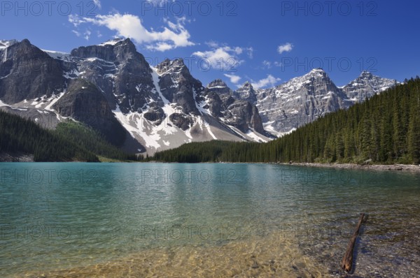 Moraine Lake and mountains of the Valley of the Ten Peaks, Banff National Park, Alberta, Canada