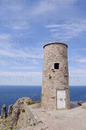 Tower, Cap Frehel on the coast, Cote d'Emeraude, Cotes-d'Armor, Brittany, France