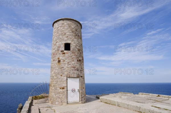 Tower, Cap Frehel on the coast, Cote d'Emeraude, Cotes-d'Armor, Brittany, France