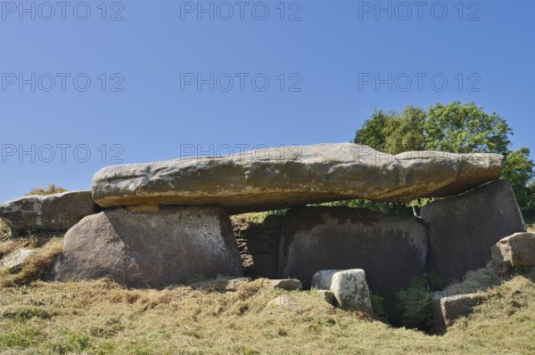 Dolmen of Kerguntuil, Tregastel, Cotes-d'Armor, Brittany, France