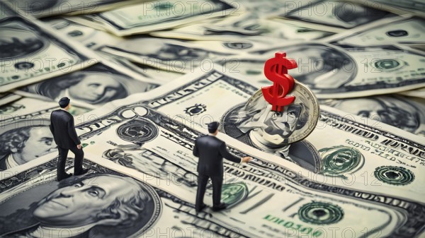 Concept of financial investment money saving money growth business success, AI generated