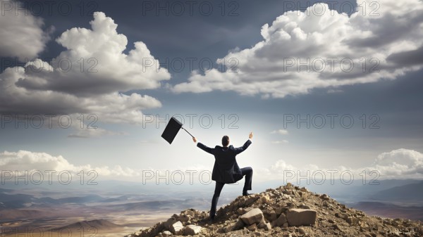 Concept of financial investment money saving money growth business success, AI generated
