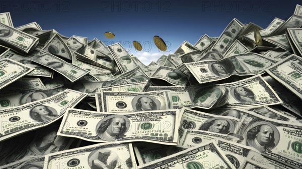 Concept of financial investment money saving money growth business success, AI generated