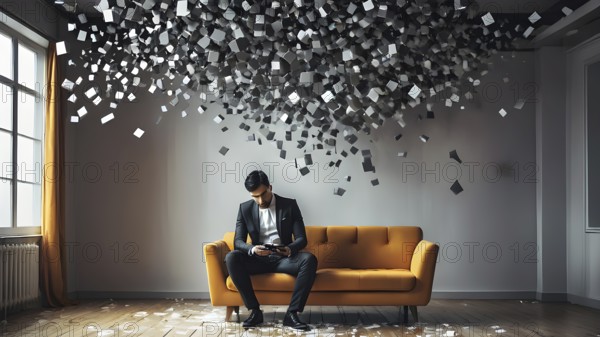 Concept of financial investment money saving money growth business success, AI generated