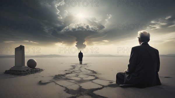 Death as end of life. Concept of death. AI generated image. AI