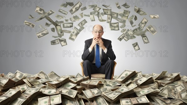 Concept of financial investment money saving money growth business success, AI generated