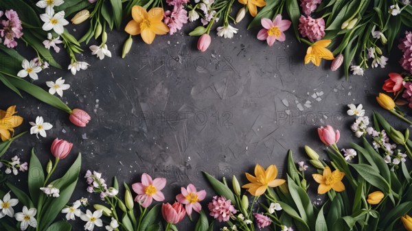 Valentine's Day composition. mothers day, womens day concept. AI generated image, ai